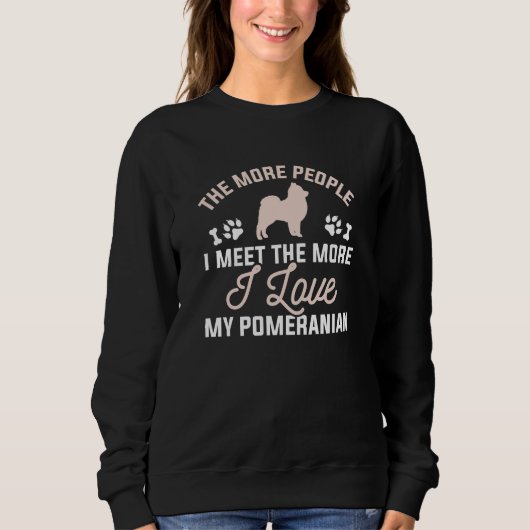 Ich Liebe meinen Spitz Sweatshirt (Vorderseite)