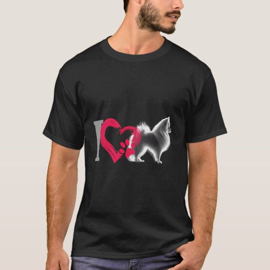 Ich Liebe meinen Spitz T-Shirt (Vorderseite)