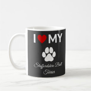 Ich Liebe meinen Staffordshire Bull Terrier Hund Kaffeetasse