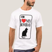 Ich Liebe meinen T - Shirt für die Bombay-Katze (Vorderseite)
