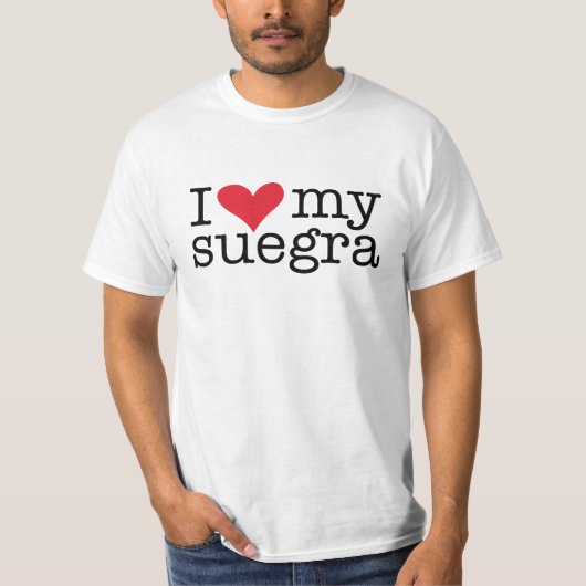 Ich Liebe meinen T - Shirt Suegra (Mutter im Geset (Vorderseite)