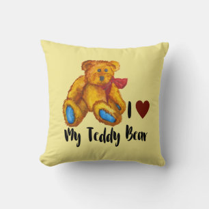 Ich Liebe meinen Teddybär Kissen