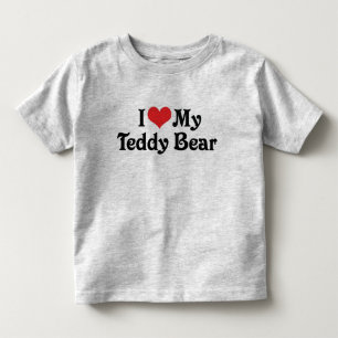 Ich Liebe meinen Teddybär Kleinkind T-shirt