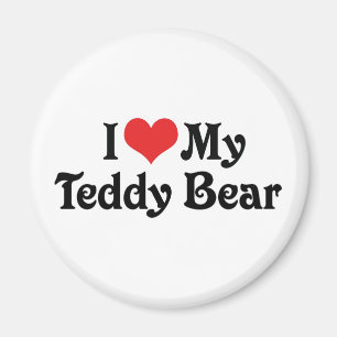 Ich liebe meinen Teddybär Magnet