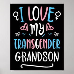 Ich liebe meinen transgender Enkelsohn Lgbt Trans  Poster