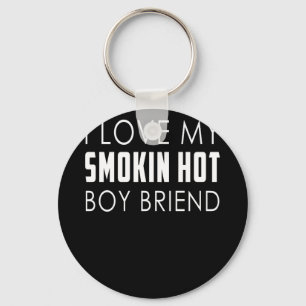 Ich Liebe meinen Trend zum rauchenden Hot Boyfrien Schlüsselanhänger