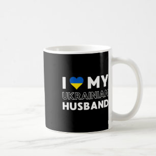Ich liebe meinen ukrainischen Husky Kaffeetasse