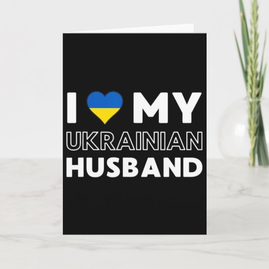 Ich liebe meinen ukrainischen Husnd Karte (Vorderseite)