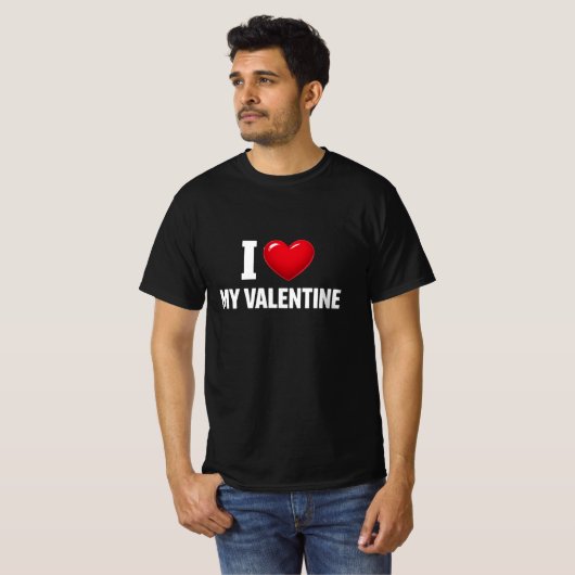 Ich liebe meinen Valentinstag T-Shirt (Vorne ganz)