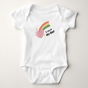 Ich Liebe meinen Vater Baby Strampler