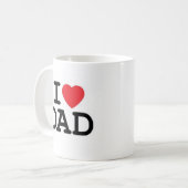 Ich Liebe meinen Vater! Kaffeetasse (Vorderseite Links)