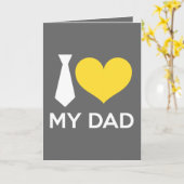 Ich Liebe meinen Vater Karte (Gelbe Blume)