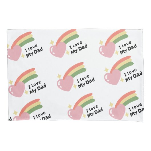 Ich Liebe meinen Vater Kissenbezug (Vorderseite)