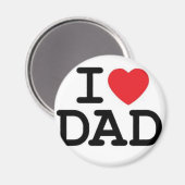 Ich Liebe meinen Vater! Magnet (Vorderseite/Rückseite)