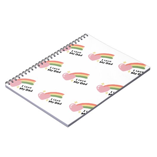 Ich Liebe meinen Vater Notizblock (Linke Seite)