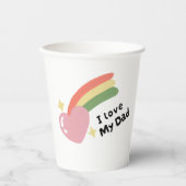 Ich Liebe meinen Vater Pappbecher (Vorderseite)