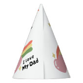 Ich Liebe meinen Vater Partyhütchen (Rückseite)
