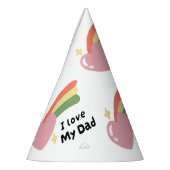 Ich Liebe meinen Vater Partyhütchen (Links)