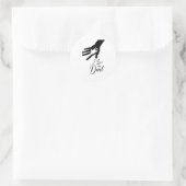 Ich Liebe meinen Vater Runder Aufkleber (Tasche)