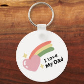 Ich Liebe meinen Vater Schlüsselanhänger (Rückseite)