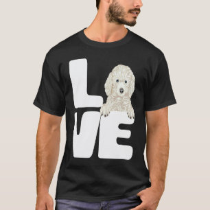 Ich liebe meinen weißen Pudel Hund T-Shirt