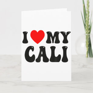 Ich liebe meinen witzigen Valentinstag Cali rotes Karte