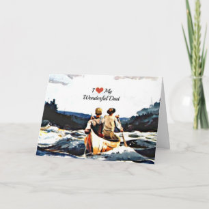 Ich liebe meinen wunderbaren Vater, Kanu in den St Karte