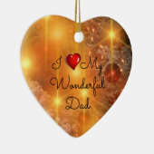 Ich Liebe meinen wunderbaren Vater Keramik Ornament (Rechts)
