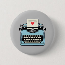 Ich Liebe meiner Schreibmaschine Button