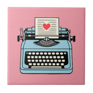 Ich Liebe meiner Schreibmaschine Fliese