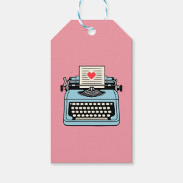 Ich Liebe meiner Schreibmaschine Geschenkanhänger