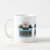 Ich Liebe meiner Schreibmaschine Kaffeetasse (Links)