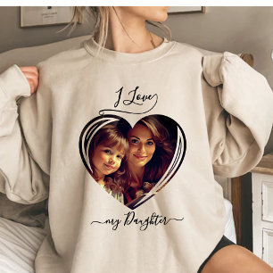 Ich Liebe meiner Tochter Custom Foto Tri-Blend Shirt