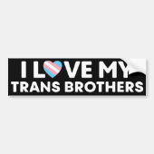 Ich Liebe meiner Transgender Brothers LGBT Trans R Autoaufkleber (Vorne)