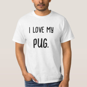 Ich Liebe meines anpassbaren Hundes T-Shirt