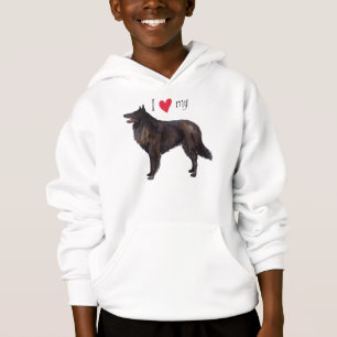 Ich Liebe meines belgischen Schafhundes Hoodie