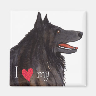 Ich Liebe meines belgischen Schafhundes Magnet