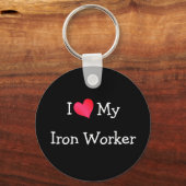 Ich Liebe meines Eisenerarbeiters Schlüsselanhänger (Vorderseite)