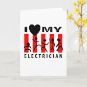 Ich Liebe meines Elektroers Karte (Gelbe Blume)