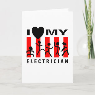 Ich Liebe meines Elektroers Karte