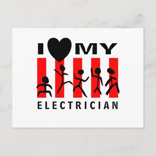 Ich Liebe meines Elektroers Postkarte (Vorderseite)