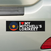 ICH LIEBE MEINES MITCHELLER LORIKEET AUTOAUFKLEBER (Auf Auto)