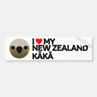 Ich LIEBE MEINES NEUEN ZEALAND KĀKŌ Autoaufkleber