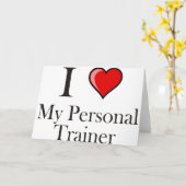 Ich Liebe meines Personal Trainers Karte (Gelbe Blume)