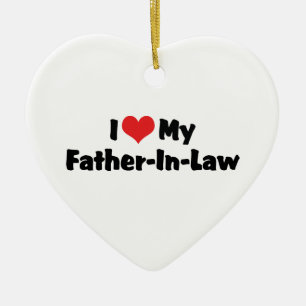 Ich Liebe meines Schwiegervaters Keramik Ornament