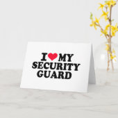 Ich Liebe meines Sicherheitsdienstes Karte (Gelbe Blume)