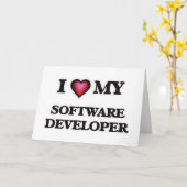 Ich Liebe meines Software-Entwicklers Karte (Gelbe Blume)