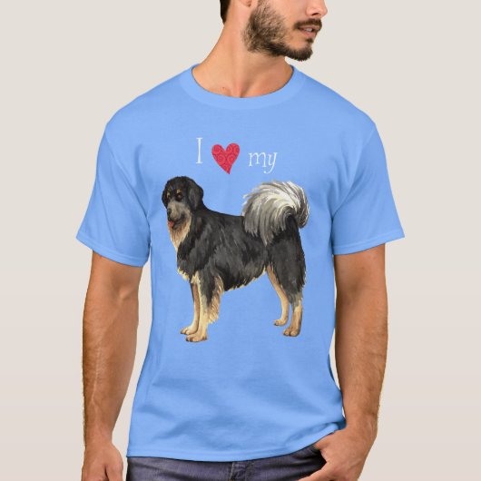Ich Liebe meines tibetischen Mastiff-T - Shirt (Vorderseite)