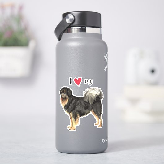 Ich Liebe meines tibetischen Mastiff Vinyl Sticker (HydroFlask)