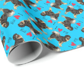 Ich Liebe meines tibetischen Mastiffs Geschenkpapier (Rolleneckpunkt)